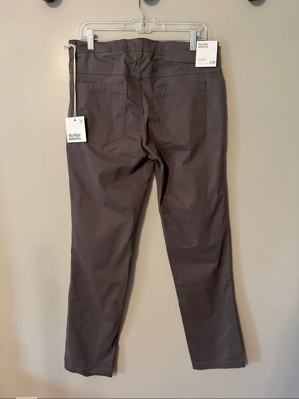 New! Bridge & Burn Bradley Pants Slim Fit In Gray Size 33r — image 7 of 8